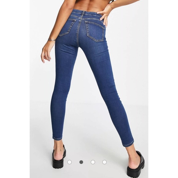 Mid Rise Moto Skinny Jeans - Picture 3 of 12